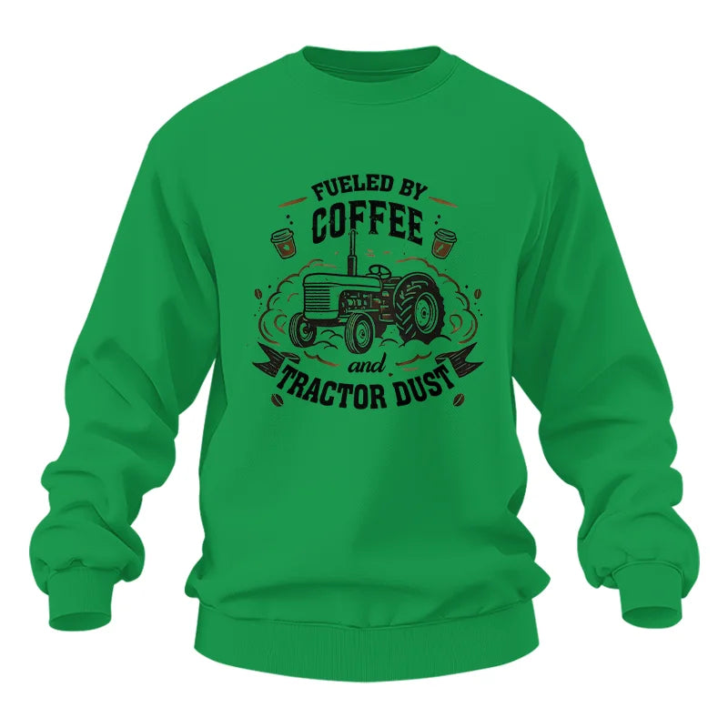 Image of Fueled By Coffee And Tractor Dust - Unisex Heavy Blend™ Crewneck Sweatshirt