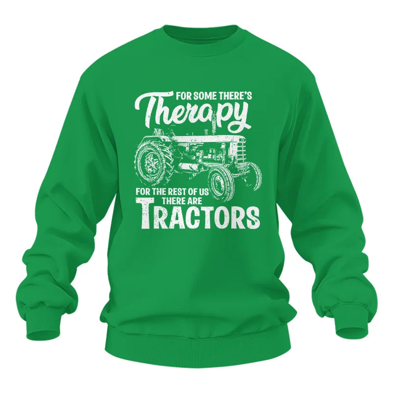 Funny Farmer Therapy Vintage Tractor Lover - Unisex Heavy Blend™ Crewneck Sweatshirt