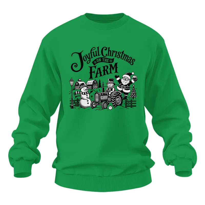 Joyful Christmas On The Farm 1 - Unisex Heavy Blend™ Crewneck Sweatshirt