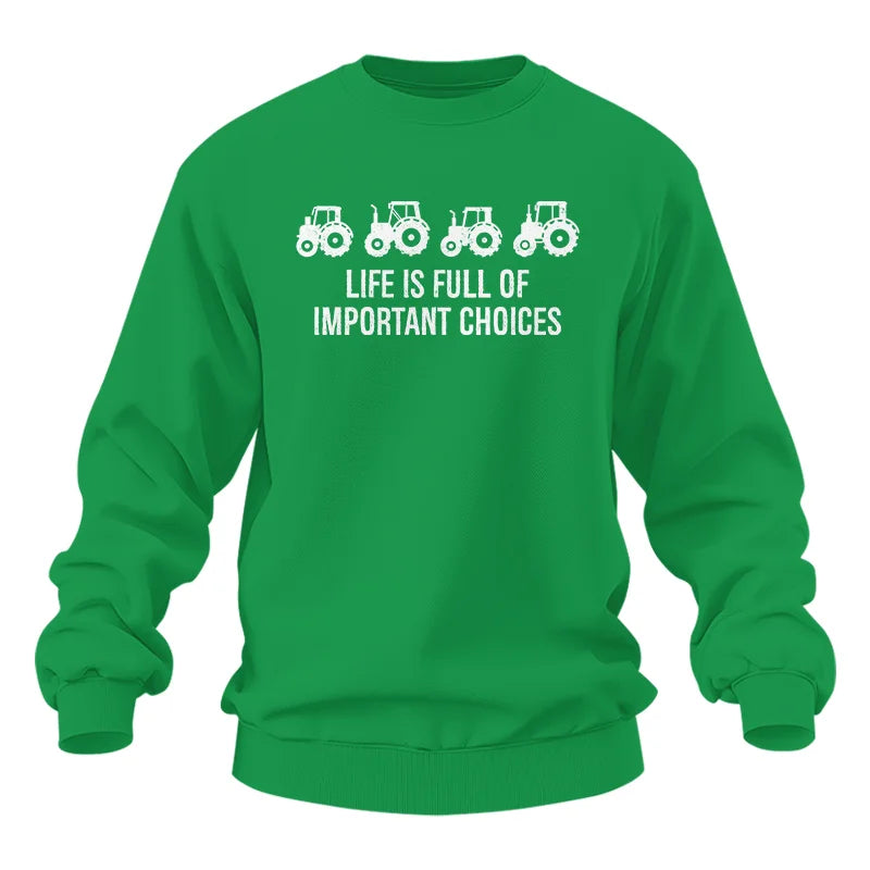 Image of Life Is Full Of Important Choices 18 - Unisex Heavy Blend™ Crewneck Sweatshirt