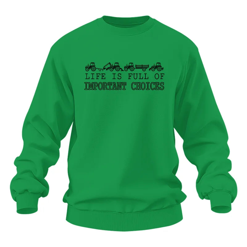 Life Is Full Of Important Choices 8 - Unisex Heavy Blend™ Crewneck Sweatshirt