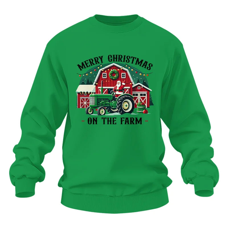 Merry Christmas On The Farm 1 - Unisex Heavy Blend™ Crewneck Sweatshirt