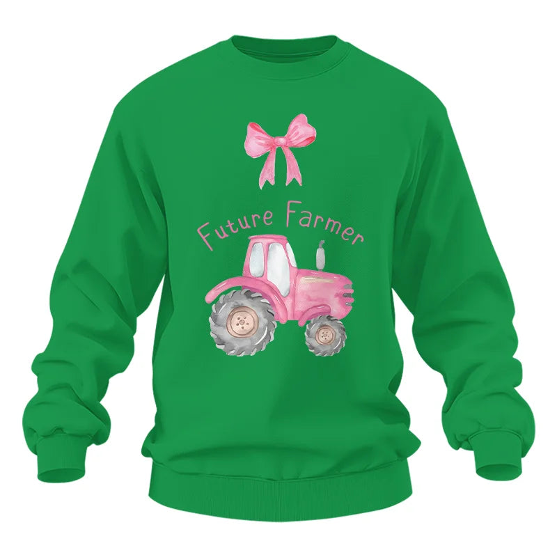 Pink Tractor For Future Farmer - Unisex Heavy Blend™ Crewneck Sweatshirt