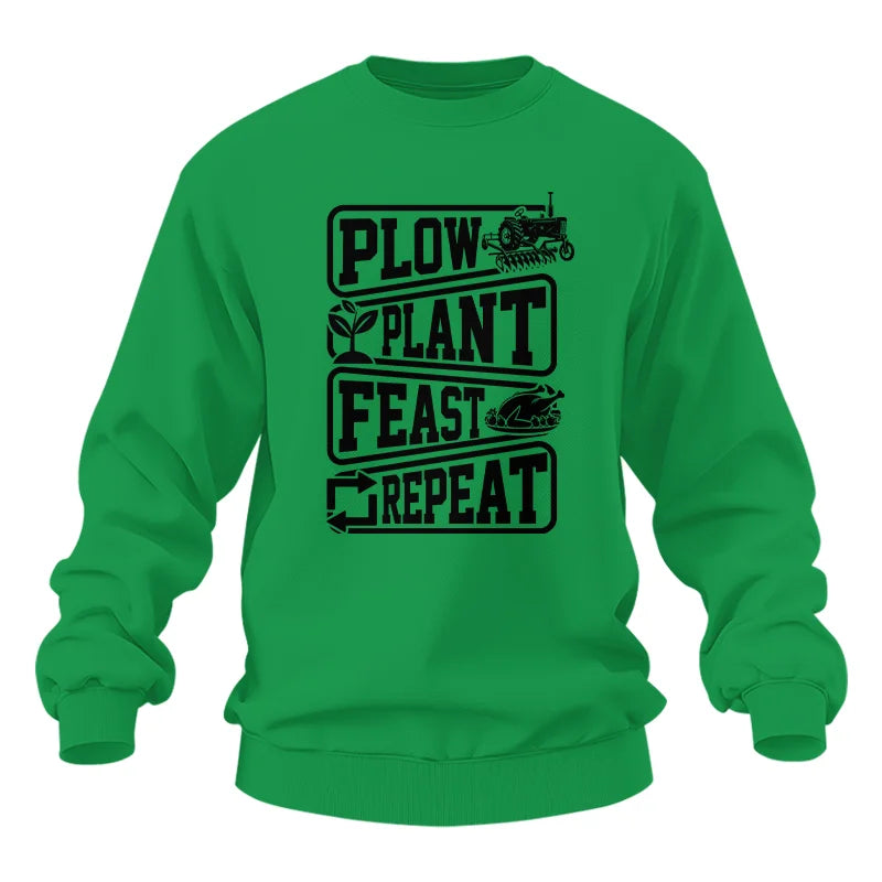 Image of Plow Plant Feast Repeat 1 - Unisex Heavy Blend™ Crewneck Sweatshirt