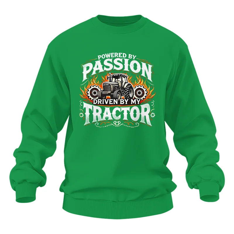 Image of Powered By Passion Driven By My Tractor 1 - Unisex Heavy Blend™ Crewneck Sweatshirt