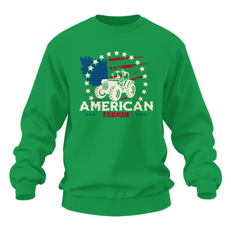 Image of Proud To Be An American Farmer Citizen Veteran - Unisex Heavy Blend™ Crewneck Sweatshirt