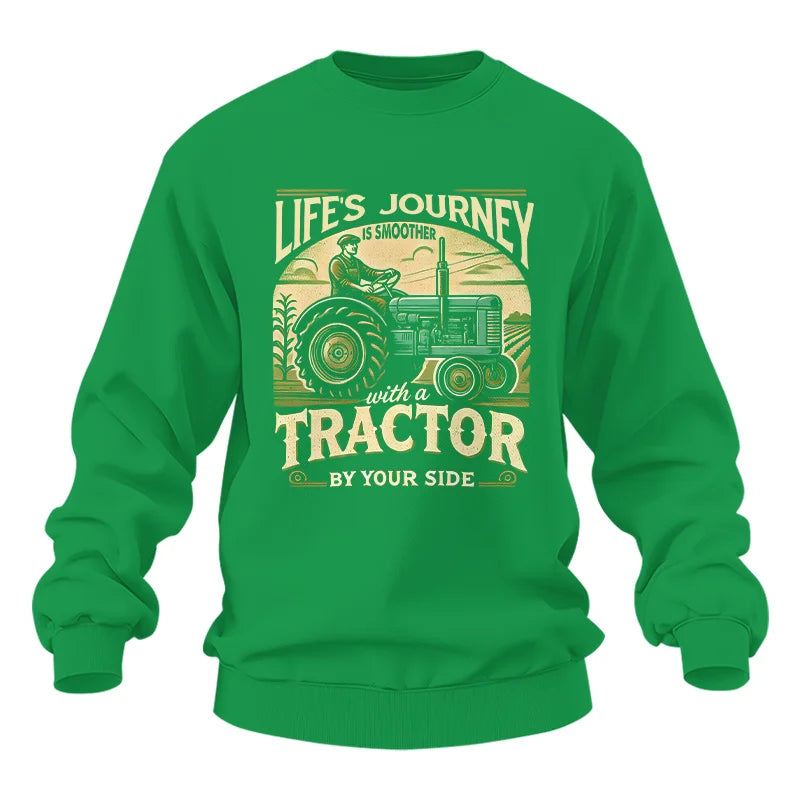 Smoother With A Tractor By Your Side - Unisex Heavy Blend™ Crewneck Sweatshirt