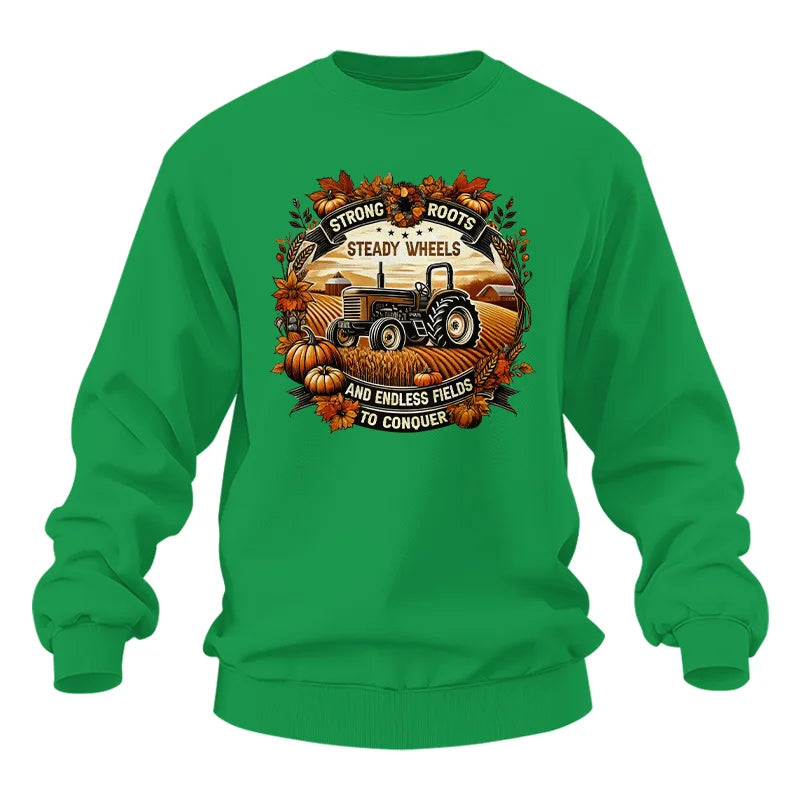 Image of Thanksgiving Farmer Endless Fields To Conquer 1 - Unisex Heavy Blend™ Crewneck Sweatshirt