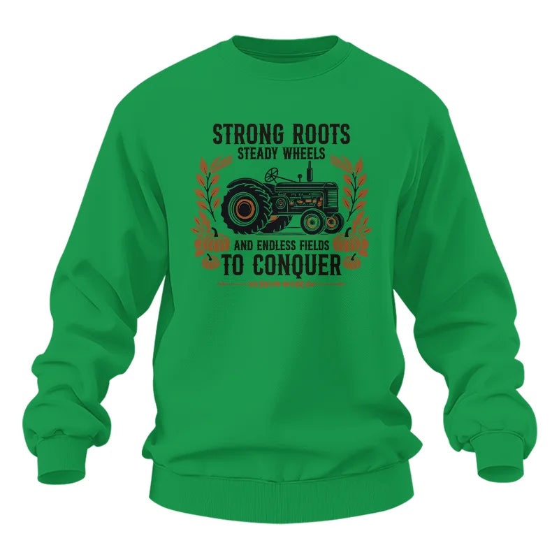 Image of Thanksgiving Farmer Endless Fields To Conquer 5 - Unisex Heavy Blend™ Crewneck Sweatshirt