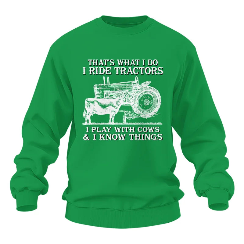 Image of That's What I Do I Ride Tractors - Unisex Heavy Blend™ Crewneck Sweatshirt