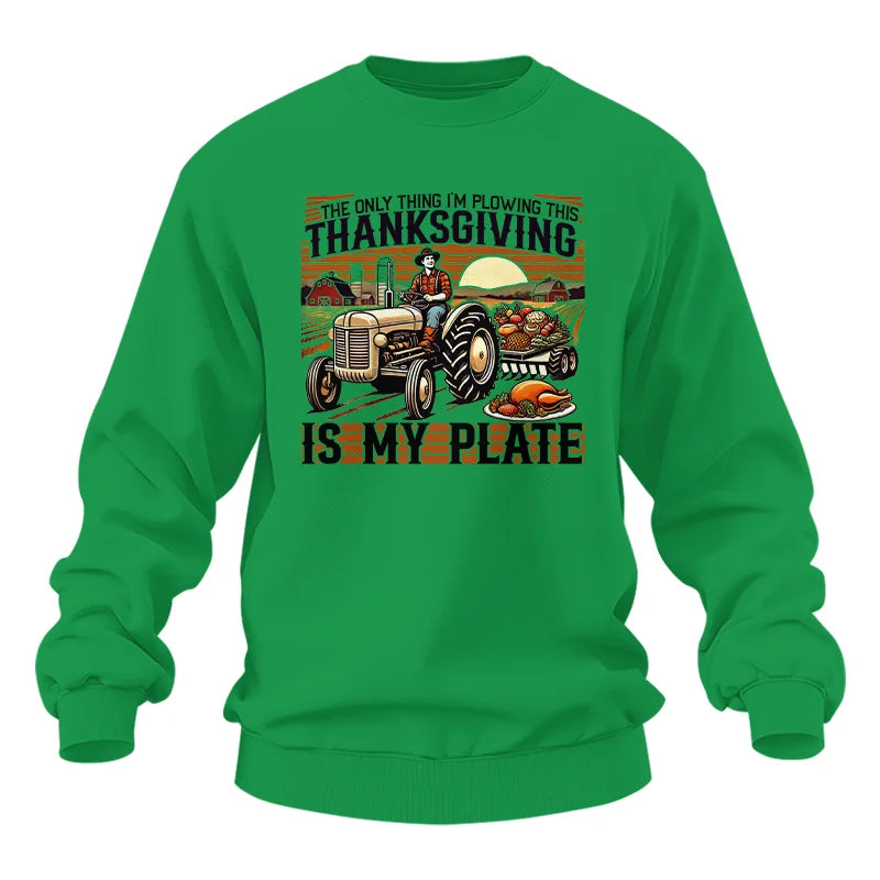 Image of The Only Thing I’m Plowing This Thanksgiving is My Plate 1 - Unisex Heavy Blend™ Crewneck Sweatshirt