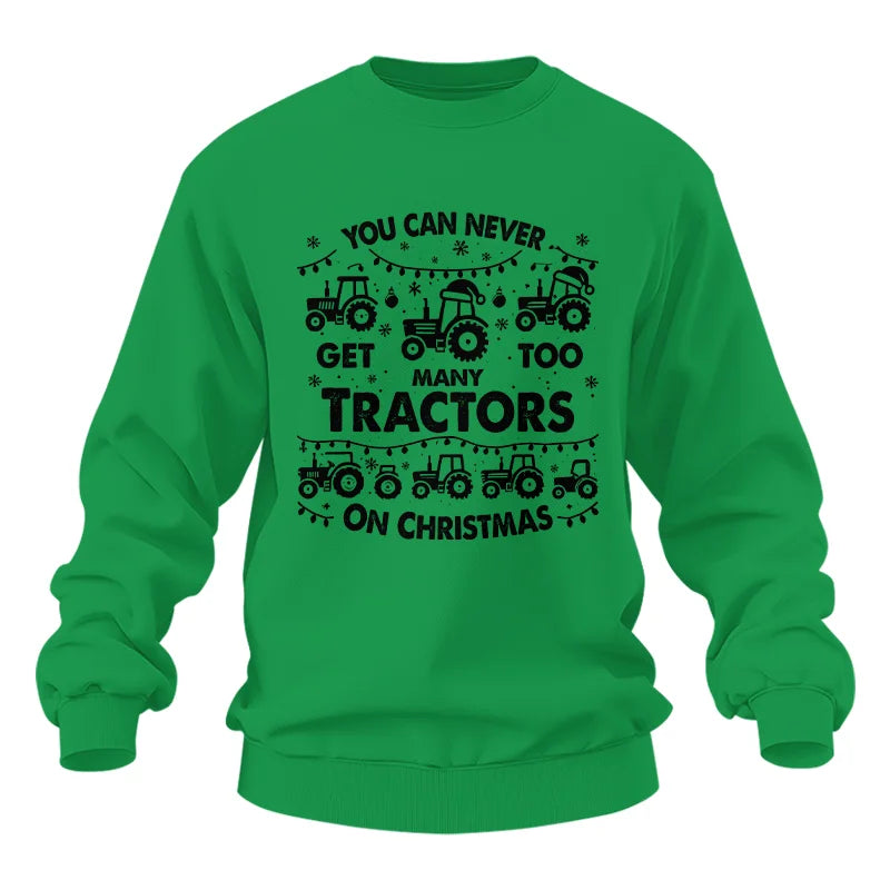 Image of You Can Never Get Too Many Tractors On Christmas - Unisex Heavy Blend™ Crewneck Sweatshirt