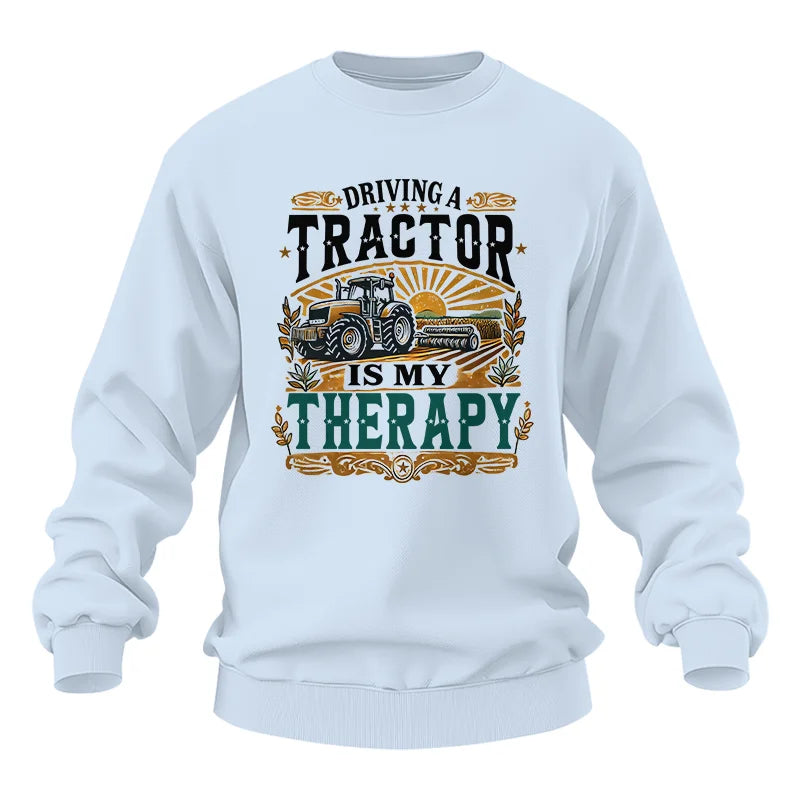 Driving A Tractor Is My Therapy - Unisex Heavy Blend™ Crewneck Sweatshirt