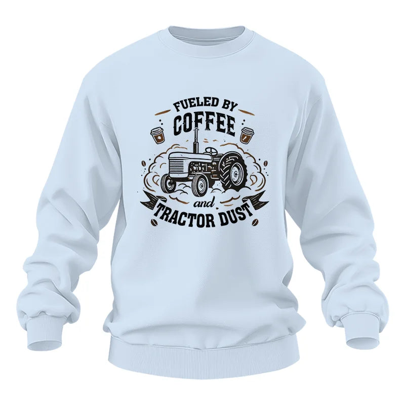 Image of Fueled By Coffee And Tractor Dust - Unisex Heavy Blend™ Crewneck Sweatshirt