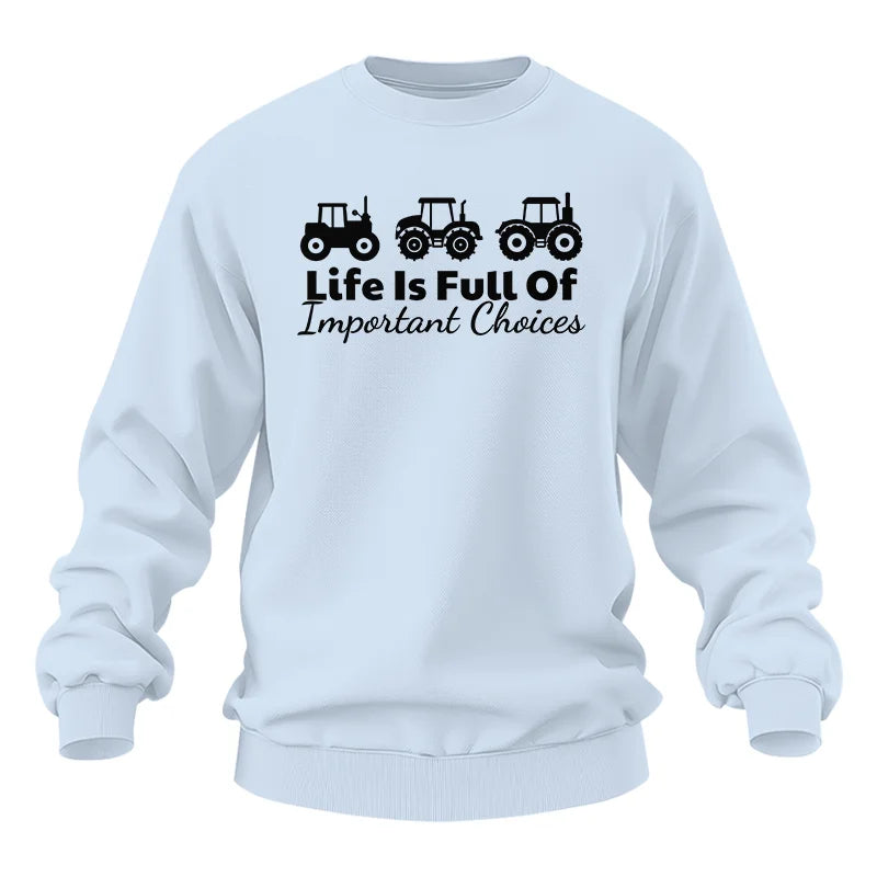 Image of Life Is Full Of Important Choices 19 - Unisex Heavy Blend™ Crewneck Sweatshirt