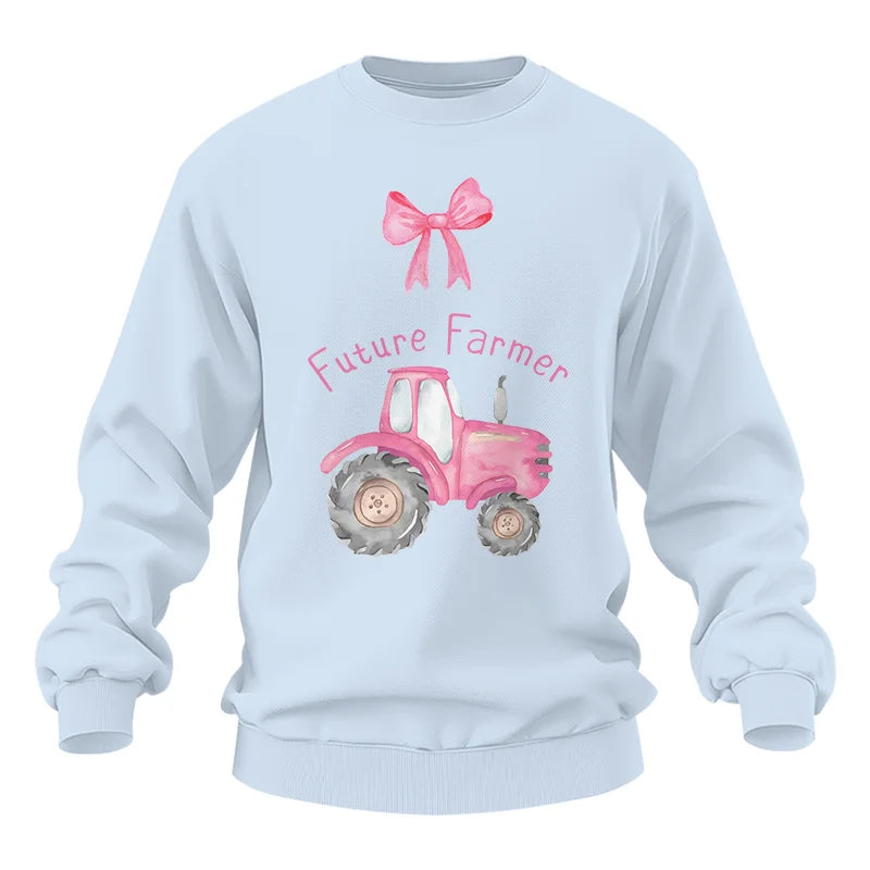 Pink Tractor For Future Farmer - Unisex Heavy Blend™ Crewneck Sweatshirt