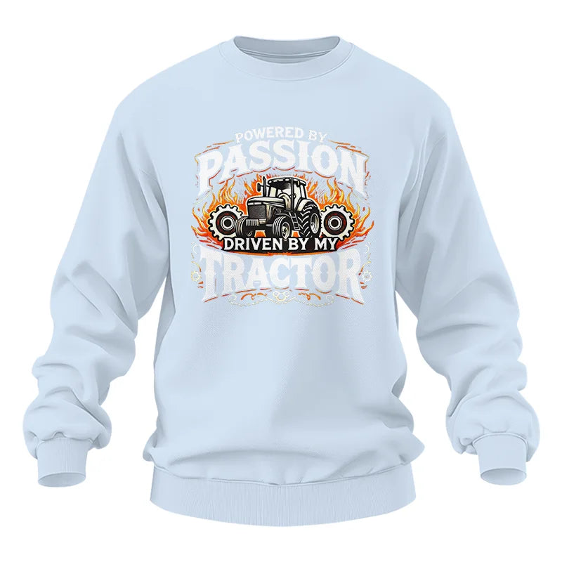 Powered By Passion Driven By My Tractor 1 - Unisex Heavy Blend™ Crewneck Sweatshirt