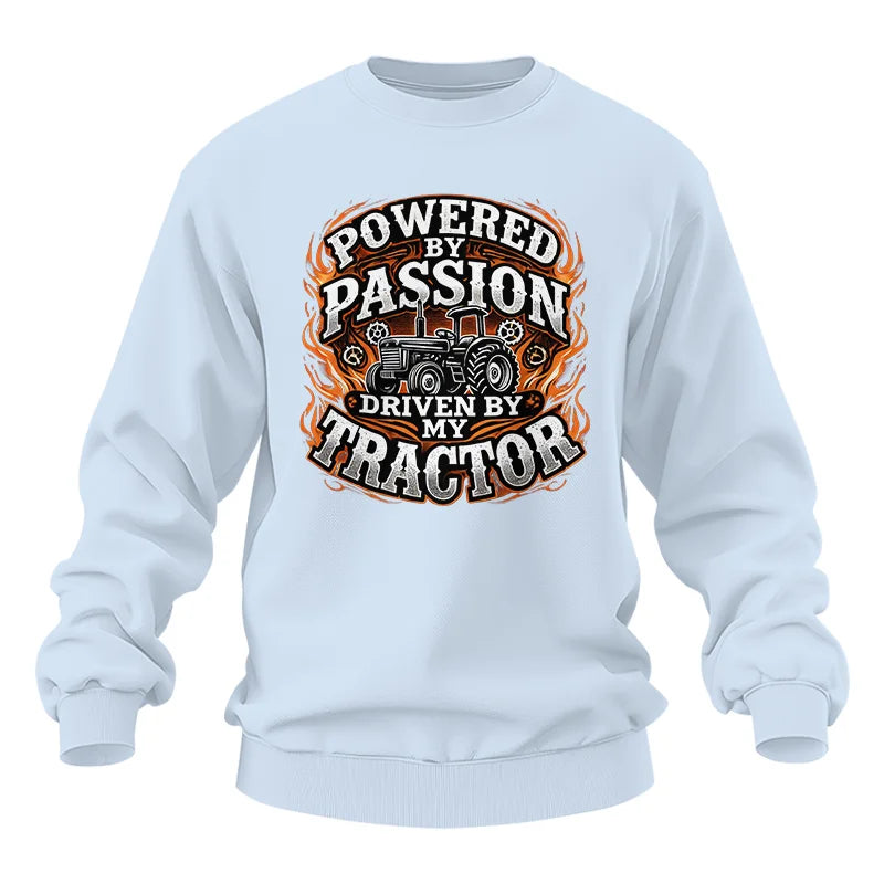 Powered By Passion Driven By My Tractor 5 - Unisex Heavy Blend™ Crewneck Sweatshirt