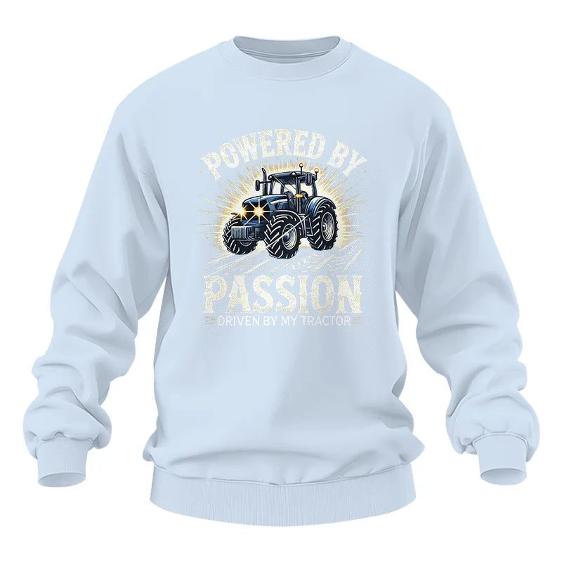 Powered By Passion Driven By My Tractor - Unisex Heavy Blend™ Crewneck Sweatshirt