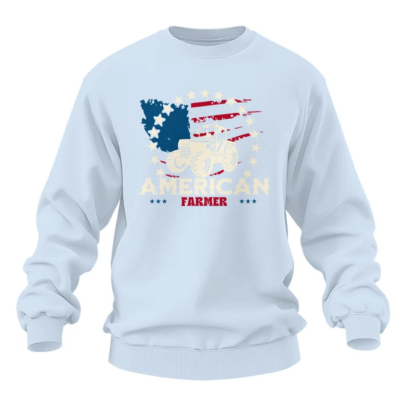 Proud To Be An American Farmer Citizen Veteran - Unisex Heavy Blend™ Crewneck Sweatshirt