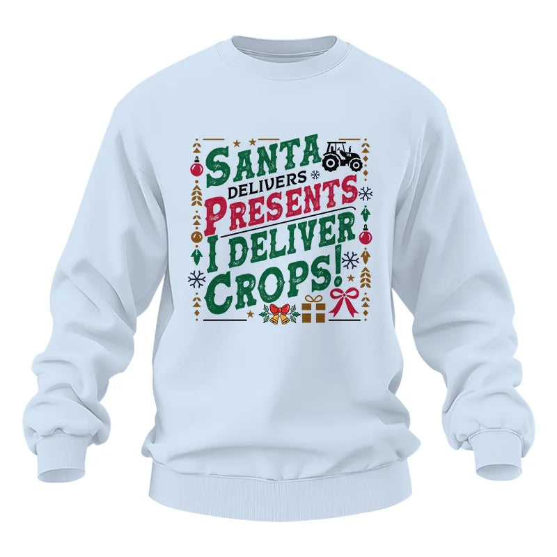 Santa Deliver Present I Deliver Crops! - Unisex Heavy Blend™ Crewneck Sweatshirt