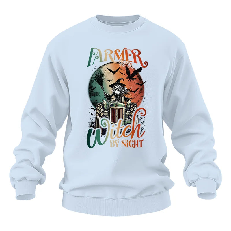 Tractor Halloween Farmer By Day Witch By Night - Unisex Heavy Blend™ Crewneck Sweatshirt