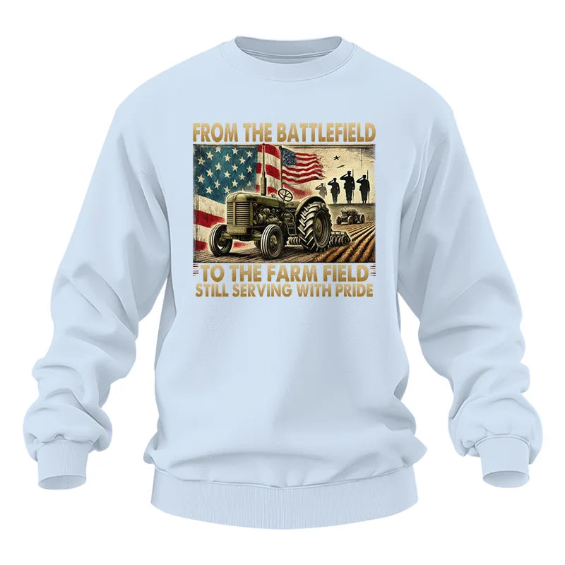 Veteran Farmer From The Battlefield To The Farm Field 1 - Unisex Heavy Blend™ Crewneck Sweatshirt