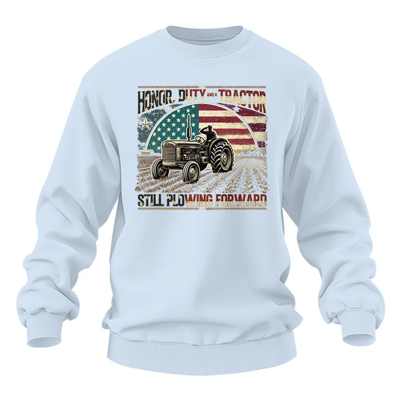 Veteran Farmer Honor Duty And A Tractor 1 - Unisex Heavy Blend™ Crewneck Sweatshirt