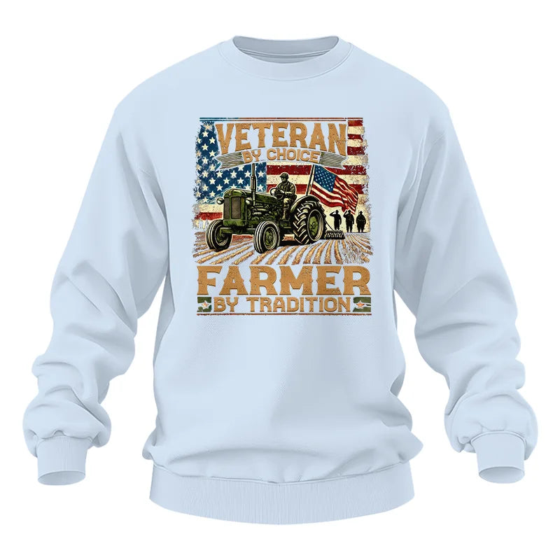 Image of Veteran Farmer Veteran By Choice_Farmer By Tradition - Unisex Heavy Blend™ Crewneck Sweatshirt