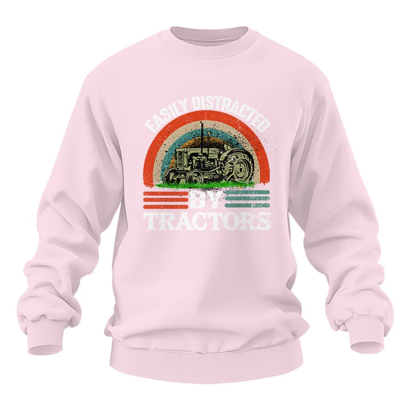 Easily Distracted By Tractors - Unisex Heavy Blend™ Crewneck Sweatshirt