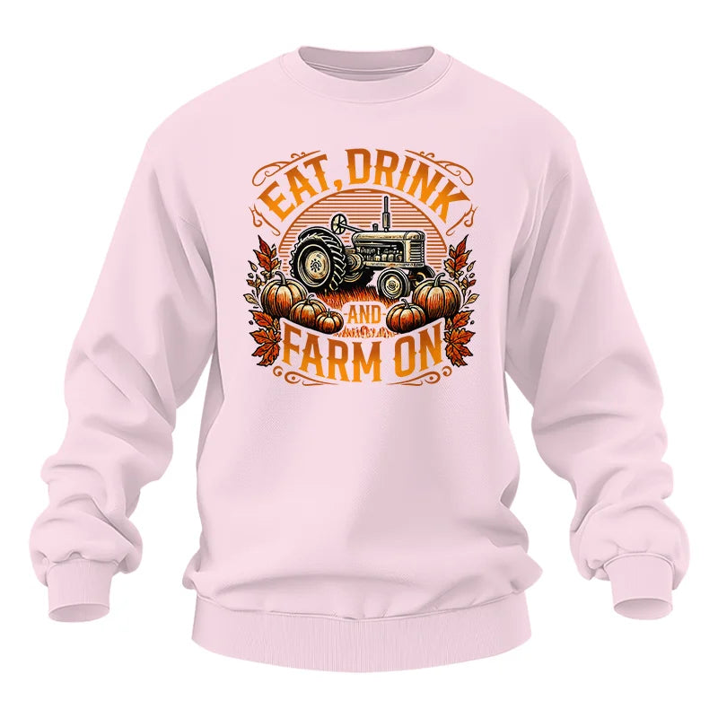 Image of Eat Drink and Farm On 2 - Unisex Heavy Blend™ Crewneck Sweatshirt