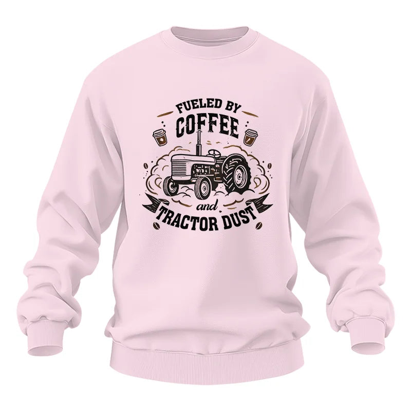 Image of Fueled By Coffee And Tractor Dust - Unisex Heavy Blend™ Crewneck Sweatshirt