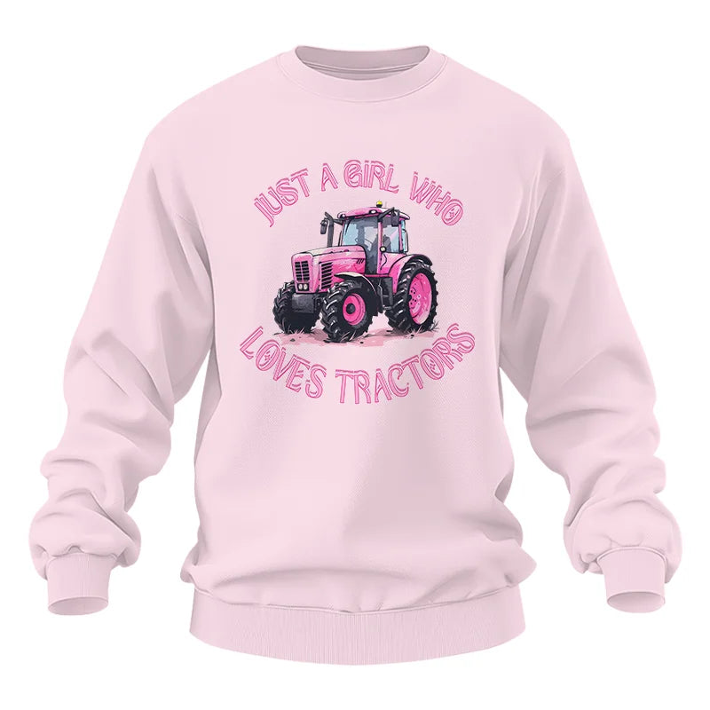 Just A Girl Who Loves Tractors 1 - Unisex Heavy Blend™ Crewneck Sweatshirt