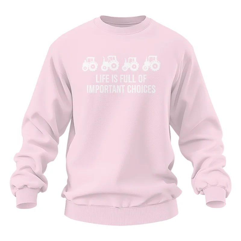 Life Is Full Of Important Choices 18 - Unisex Heavy Blend™ Crewneck Sweatshirt