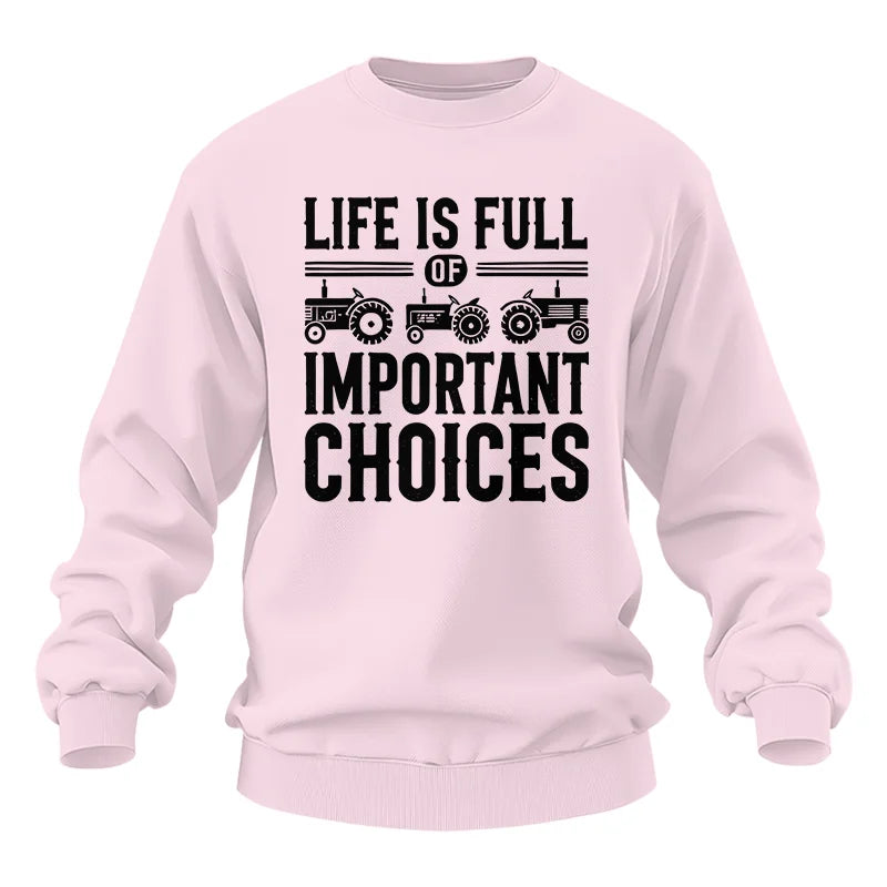 Image of Life Is Full Of Important Choices 26 - Unisex Heavy Blend™ Crewneck Sweatshirt