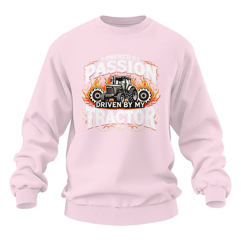 Powered By Passion Driven By My Tractor 1 - Unisex Heavy Blend™ Crewneck Sweatshirt