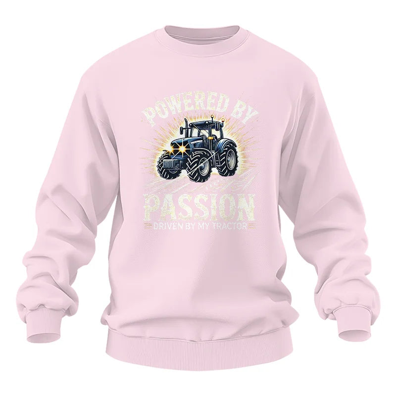 Powered By Passion Driven By My Tractor - Unisex Heavy Blend™ Crewneck Sweatshirt