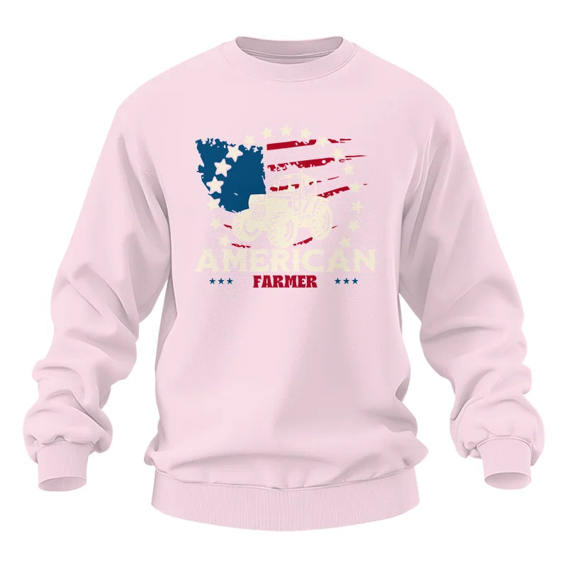 Proud To Be An American Farmer Citizen Veteran - Unisex Heavy Blend™ Crewneck Sweatshirt