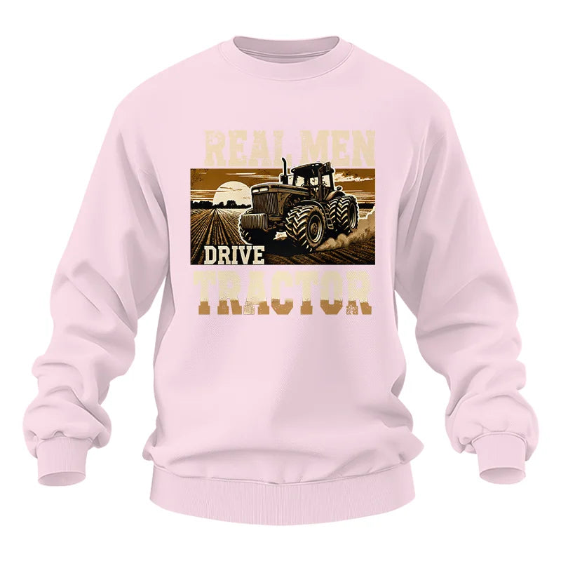 Real Men Drive Tractor - Unisex Heavy Blend™ Crewneck Sweatshirt