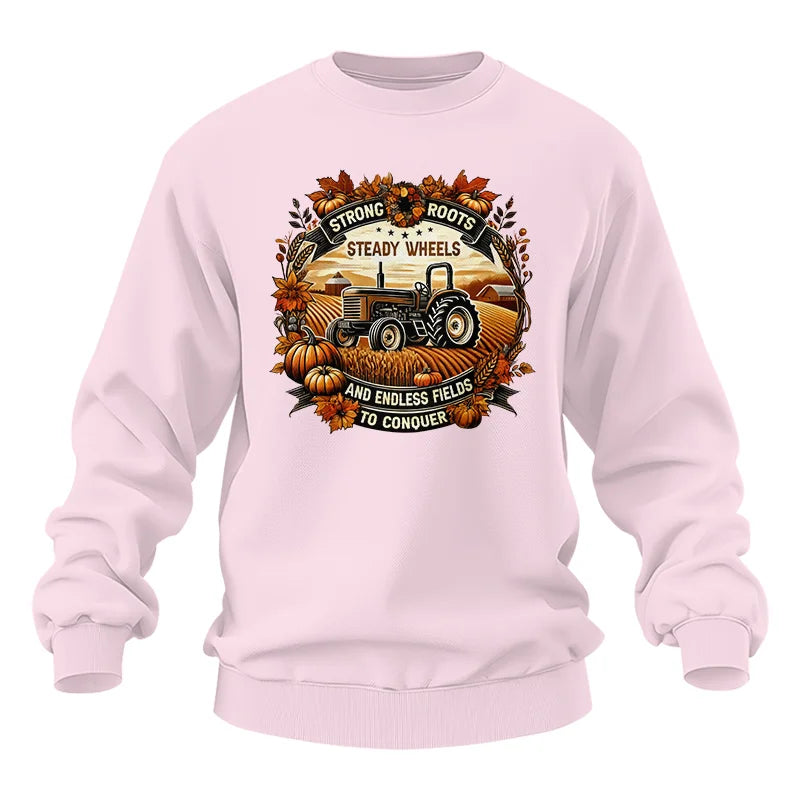 Image of Thanksgiving Farmer Endless Fields To Conquer 1 - Unisex Heavy Blend™ Crewneck Sweatshirt