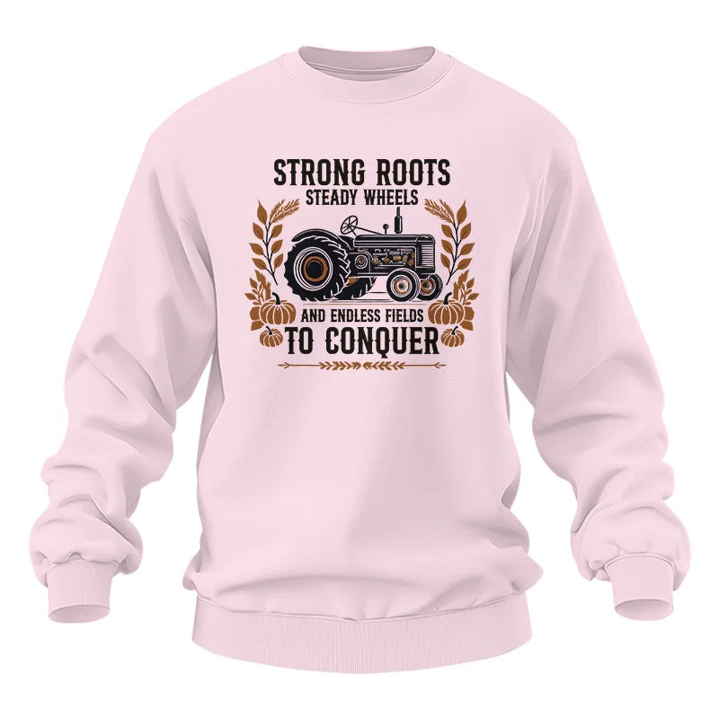 Image of Thanksgiving Farmer Endless Fields To Conquer 5 - Unisex Heavy Blend™ Crewneck Sweatshirt