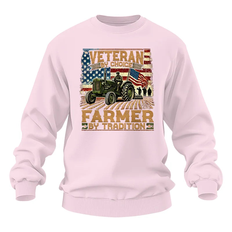 Veteran Farmer Veteran By Choice_Farmer By Tradition - Unisex Heavy Blend™ Crewneck Sweatshirt