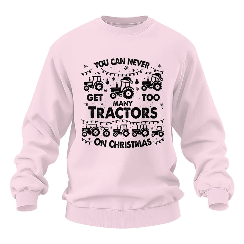 Image of You Can Never Get Too Many Tractors On Christmas - Unisex Heavy Blend™ Crewneck Sweatshirt