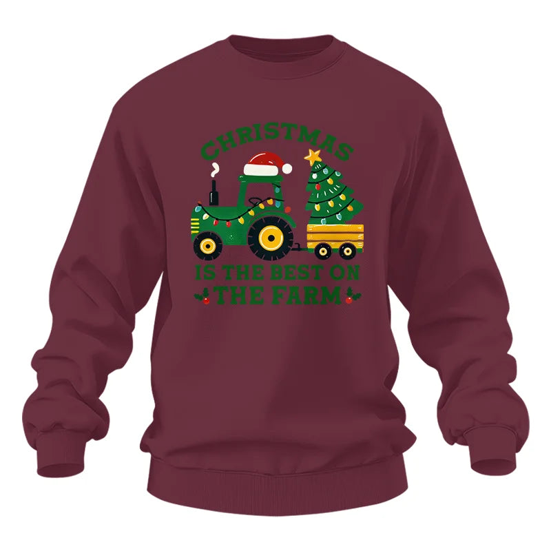 Image of Christmas Is The Best On The Farm - Unisex Heavy Blend™ Crewneck Sweatshirt