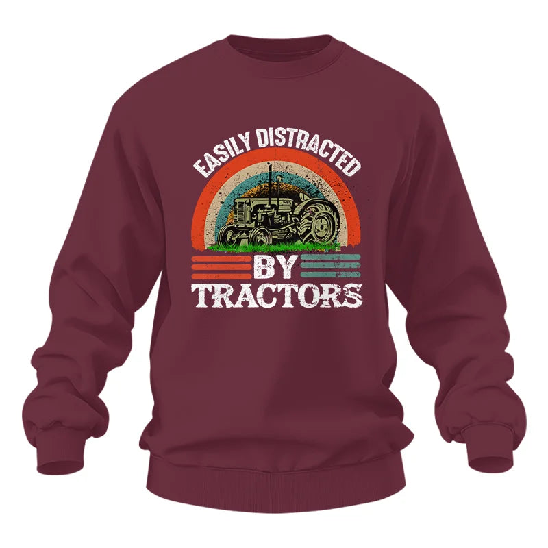 Image of Easily Distracted By Tractors - Unisex Heavy Blend™ Crewneck Sweatshirt