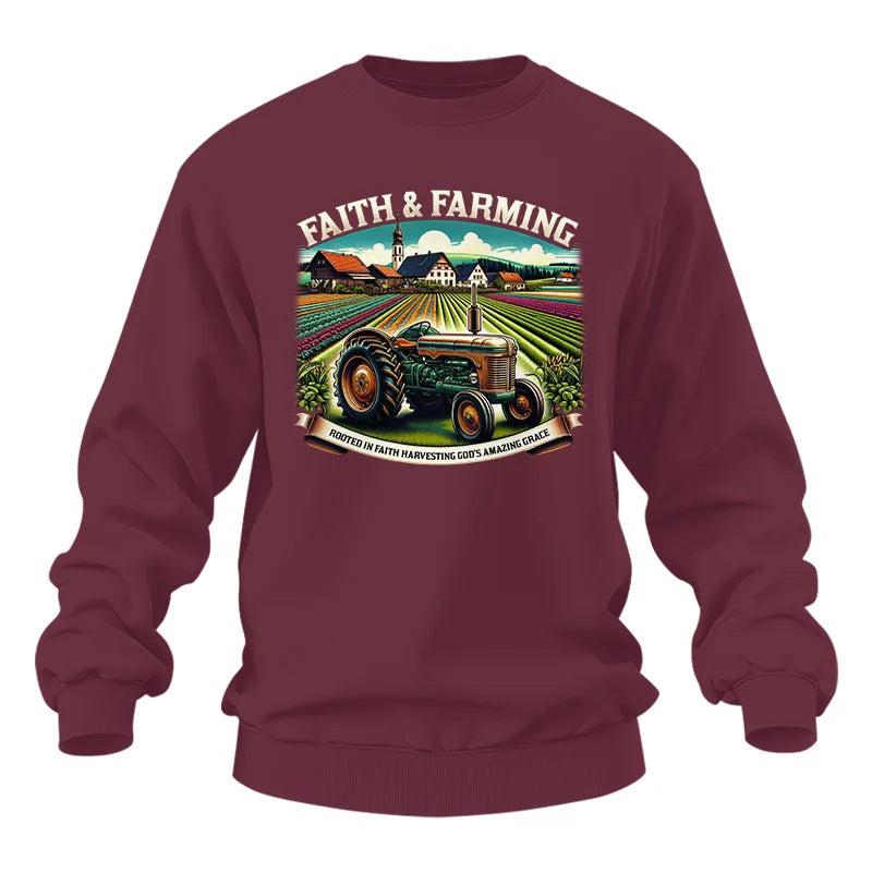 Image of Faith And Farming 4 - Unisex Heavy Blend™ Crewneck Sweatshirt