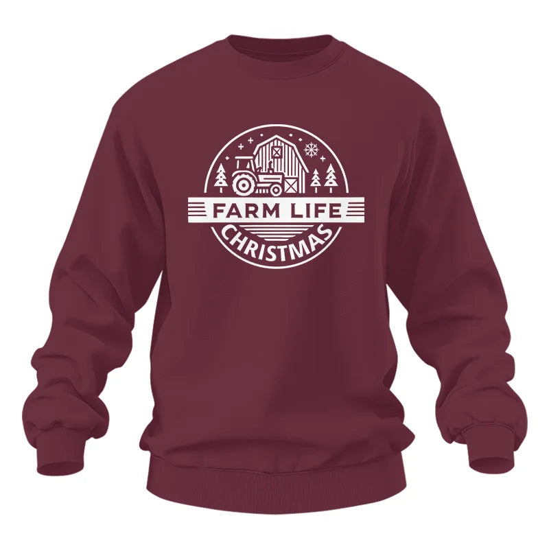 Image of Farm Life Christmas 1 - Unisex Heavy Blend™ Crewneck Sweatshirt