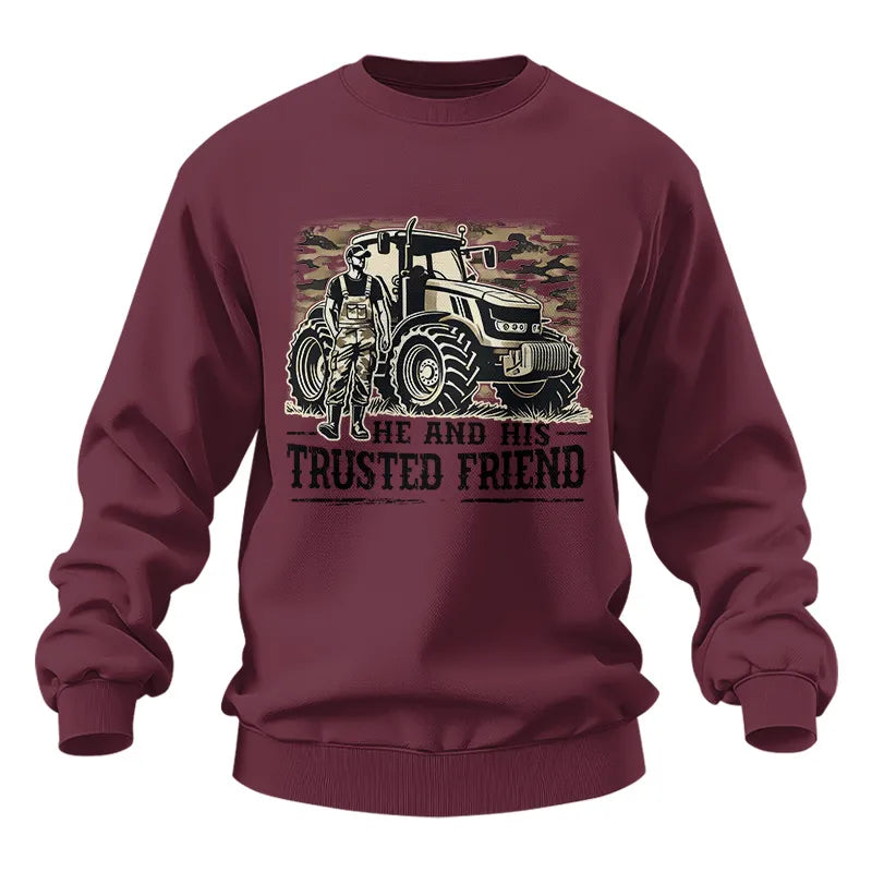 He and His Trusted Friend - Unisex Heavy Blend™ Crewneck Sweatshirt