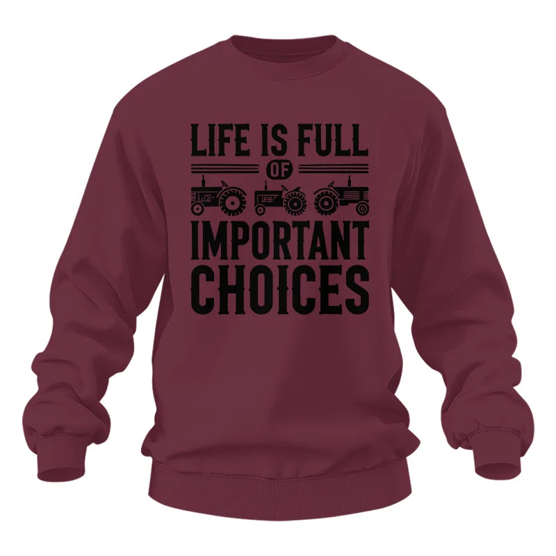 Life Is Full Of Important Choices 26 - Unisex Heavy Blend™ Crewneck Sweatshirt