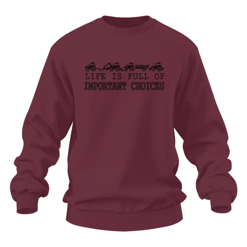 Image of Life Is Full Of Important Choices 8 - Unisex Heavy Blend™ Crewneck Sweatshirt